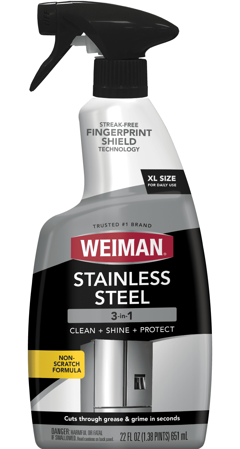 Weiman Stainless Steel Cleaner and Polish Trigger Spray, 22 fl oz