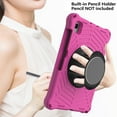 thumbnail image 6 of For Samsung Galaxy Tab A7 Case 10.4-Inch SM-T500 T505 T507, Kickstand Hand Strap Shoulder Strap Rugged Armor Protection Shockproof Case for Samsung Galaxy Tab A7 10.4 2020 Released T500, Rose, 6 of 6