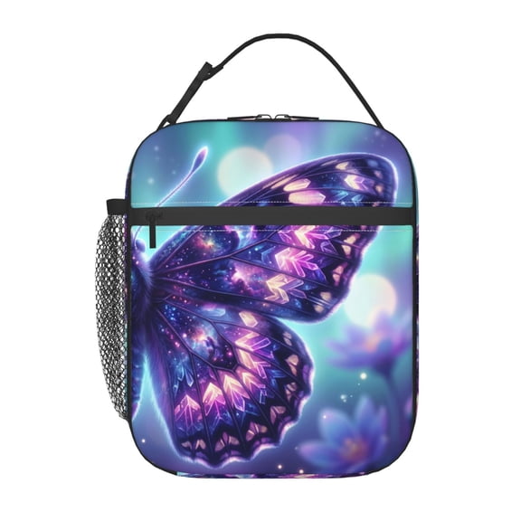 Butterflies Lunch Box For Women Men Reusable Insulated Lunch Bag Cooler Tote Bag For Work Picnic Office Travel Gifts