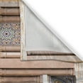 thumbnail image 3 of Ambesonne Moroccan Kitchen Curtains, Rabat Hassan Tower, 55"x45", Apricot Pale Brown, 3 of 3