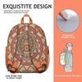 thumbnail image 2 of Sacred Symbol Mandala Ergonomic Backpack - Comfortable Wear with Spine Protection for Students, 2 of 5