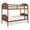 Walnut, variant on Mainstays Kids Wood Twin-over-Twin Bunk Bed, White