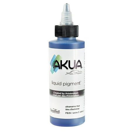 UPC: 0893419000095 | Speedball Akua Liquid Pigment Ultramarine Blue 4 oz.