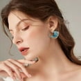 thumbnail image 3 of Ocean'S Oath Jewelry Set,Boho Blue Wave Necklace Earrings Ring Get Free gift !!!, 3 of 10