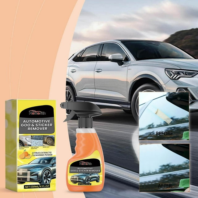 HOMONTH Automotive Sticker Remover Adhesive Remover Multi Surfaces Adhesive Remover 120ml