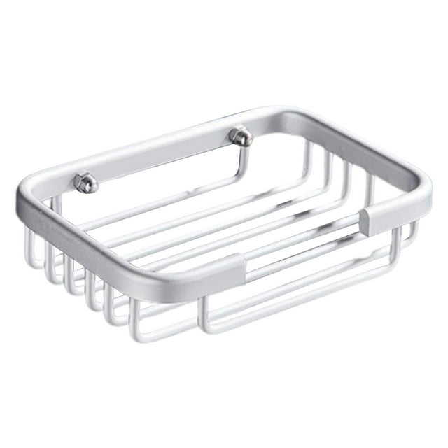 Jabonera de baño de aluminio para montaje en pared, sin necesidad de taladrar. Luz brillante