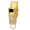 thumbnail image 1 of Referee Whistle, High Pitch Whistle, Dual Air Chamber Design High Frequency For Training Sports Competition Gold, 1 of 8