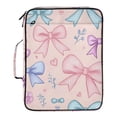 thumbnail image 2 of Haosy Accordion File Organizer Zipper Binder 500 Sheet 6-Tab Expanding File Folder Multi-Pocket 1.2 Inch 3 Ring Differently Cartoon Bow, 2 of 7