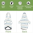 thumbnail image 6 of Fotbe Sea Turtle Print Small Dog Sweater Hoodies Pet Grey Hooded Soft Fleece Sweatshirts with Pocket Fall Winter Puppy Cat Sweaters Warm Clothes-X-Small, 6 of 7