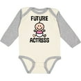 thumbnail image 3 of Inktastic Future Actress Girls Acting Theater Girls Long Sleeve Baby Bodysuit, 3 of 5