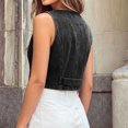 thumbnail image 5 of Tqcoqu Womens Summer Cropped Denim Vest, V-Neck Crop Western Jean Vest Top for Women Country Trendy Outfits, 5 of 5