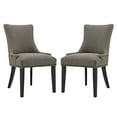 thumbnail image 1 of Modern Contemporary Urban Design Kitchen Room Dining Side Chair ( Set of Two), Grey Gray, Fabric, 1 of 5