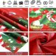 thumbnail image 3 of Fondo de fotografía navideña, fondo de fotografía navideña con copos de nieve de tela de invierno, fondo de fotografía navideño rojo con adornos navideños, 3 of 5
