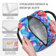 thumbnail image 3 of Daiia Bright Flowers Pattern Lunch Bag , Insulated Lunch Box, Small Leakproof Cooler Food Lunch Containers Reusable High Capacity Lunch Tote Bags-One Size, 3 of 6