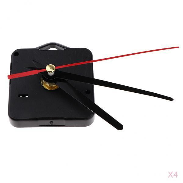 4 Set de Movimiento de Reloj de Pared de Con Punteros , Reemplazo de Movimiento de Reloj 2.76 x 2.17 x 1.06 pulgadas