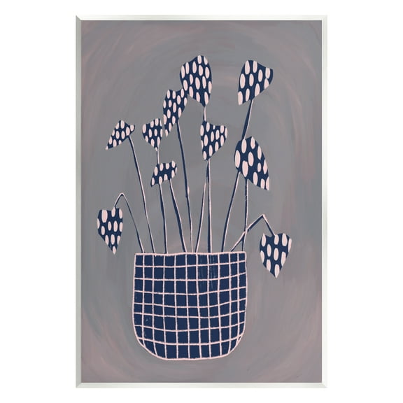 Stupell Spotted Plant Leaves Floral Patterned Botanical & Floral Painting Wall Plaque Unframed Art Print Wall Art