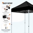 thumbnail image 6 of EAGLE PEAK 5x5 Pop Up Canopy Tent Instant Outdoor Canopy Easy Set-up Straight Leg Folding Shelter（Black）, 6 of 11