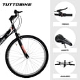 thumbnail image 4 of Bicicleta Montaña Rodada 26 18 Velocidades Starbike Bicicleta Rodada 26 Bicicleta Deportiva Rodada 26-18 Velocidades Urbana Bicicletas Ciclismo Deportiva Bicicletas Rodada 26 Monk Starbike MTB, 4 of 9