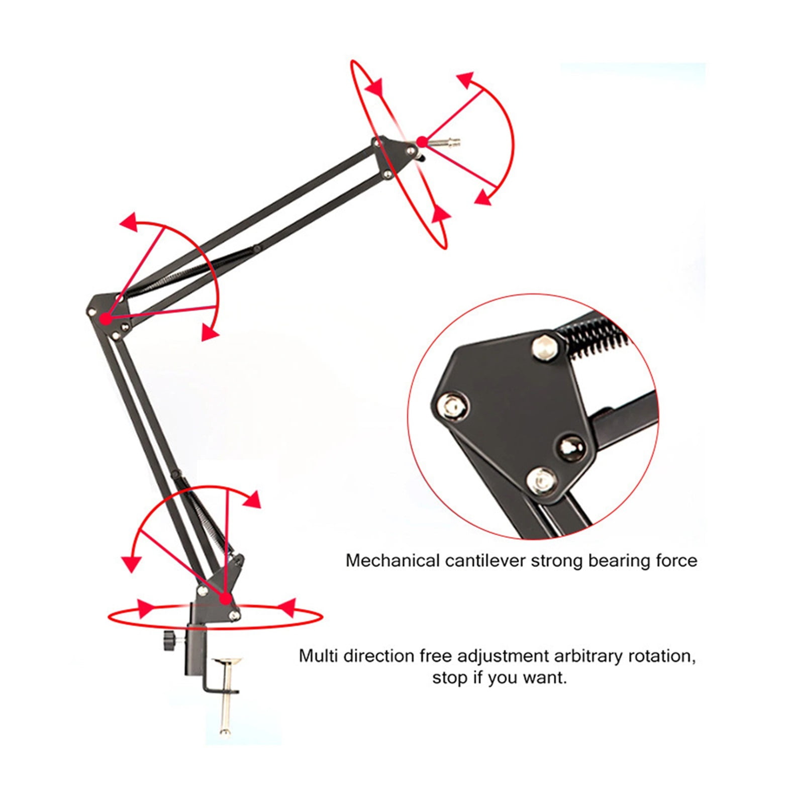 Professional Condenser Microphone Kits V8 Sound Card Karaoke With Microphone Stand Condenser USB MIC Live Streaming