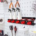 thumbnail image 2 of Spray Bottle Storage Rack,Spray Bottle Holder,Wall-mounted Garage Bottle Organizer with 5 Plastic Hanging Hooks Cleaning Detailing Tools Hanger,Abrasive Material Hanging, 2 of 8