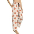 thumbnail image 2 of Balery Orange Peach print Women's Pajama Pants,Ultra Lightweight Pjs,Lounge Pant-Large, 2 of 9