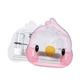 thumbnail image 4 of Comederos y perchas para pájaros, jaulas de viaje transparentes para pájaros peonía, periquitos rosa, 4 of 8