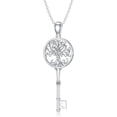thumbnail image 6 of Diamond Key Necklace 925 Sterling Silver Tree of Life Pendant Necklaces Key Tree of Life Jewelry Gifts for Women Mom Wife, 6 of 6