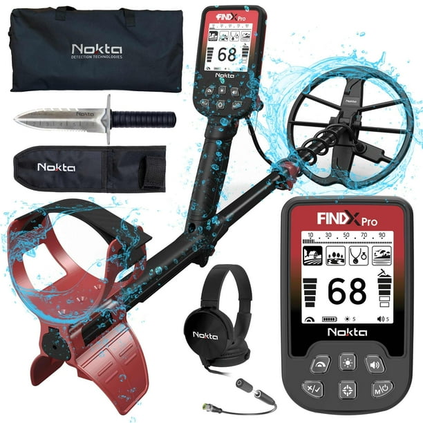 Detector de metales NOKTA Findx Pro para adultos a prueba de agua con kit