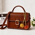 thumbnail image 2 of Unique Bargains 1 Pc Handbag Charms Keychain Yarn Bag Accessories Red Yellow Brown, 2 of 5