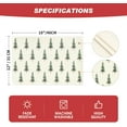 thumbnail image 6 of mubwai Beige Xmas Tree Merry Christmas Placemats for Dining Table, 12 x 18 Inch Seasonal Winter Washable Table Mats Set of 6, 6 of 6
