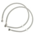 Zcyifa Portable Dishwasher Hose 2pcs 1/2 Inch Water Inlet Pipe Extension Hoses