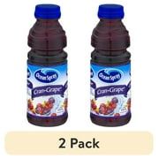 (2 pack) Ocean Spray Cranberry Grape Juice Drink Cocktail, 15.2 fl oz Bottle, Shelf-Stable