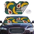 thumbnail image 2 of Kdxio Banana And Avocado Print Windshield Sun Shade,UV Rays and Sun Heat Protection,Sunshade for Car Windshield,Car Shade Front Windshield - Medium, 2 of 5