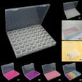 thumbnail image 2 of Transparent Container 5D Jewelry Box DIY Diamond Painting Drill Crystal Embroidery Bead Rhinestone 56 Grid Storage Case, 2 of 6
