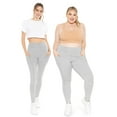 thumbnail image 2 of Stretch Is Comfort Women's Oh so Soft Luxe Cargo Leggings with Side Pocket | Adult Small- 3x, 2 of 6
