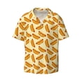 thumbnail image 3 of Goofa Hot Dog 3 Printed Men's Casual Short-sleeved Shirt,Lightweight Breathable Button-down,Summer Casual men's top,Versatile Fashion shirt-, 3 of 7