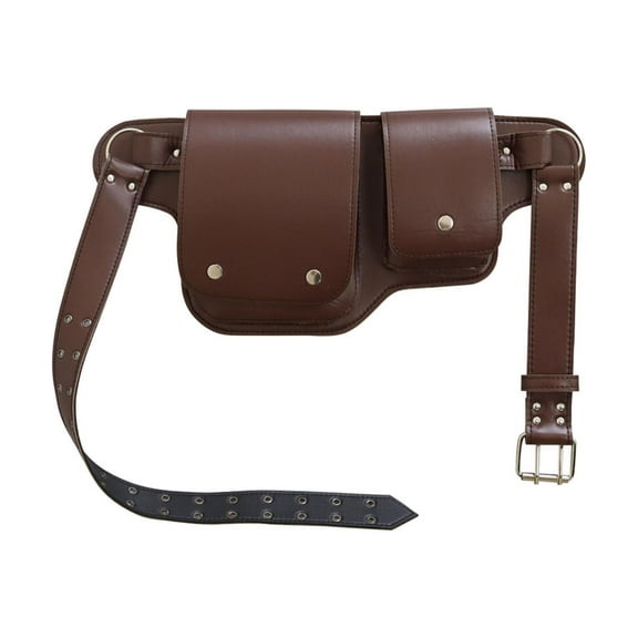 colaxi Waist Bag Belt Pouch with Rivet Decoration Practical Stylish Retro Design Accessory Thigh Drop Leg Bag for Men Women Outdoor