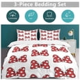 thumbnail image 3 of Polka Dot Mouse Bow Set Duvet Cover Themed Multicolor Polyester Bedding Set Duvet Cover for Queen Size, 3 of 6