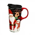 thumbnail image 2 of Cypress Home Ceramic Travel Cup, 17 Oz. ,W/Box , Santa And Friends, 2 of 3