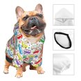 thumbnail image 3 of Cauagu Colorful Bus Pattern Winter Pet Hoodie Sweatshirts- Dog Hoodie Sweater with Leash Hole - Cute Dog Hoodie - Pet Clothes Puppy Cat Custume -XX-Large, 3 of 8