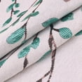 thumbnail image 4 of REGALWOVEN 2 Pcs Classical Embroidery Jacquard Teal Decoration Throw Pillow Cover Pattern Pillow Cases for Outdoor Indoor Green Flower 12" x 20", 4 of 6