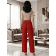thumbnail image 3 of Pantalón Corte Recto Texturizado con Brillos Sutiles, Elegante y Súper Cómodo para Mujer, 3 of 5