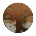 thumbnail image 4 of WYYP Cute Cat Round Tablecloth - Great for Home Kitchen/Parties/Holiday Dinner - 100% Polyester Fiber - Outdoor Fitted - Cute Cat White, 4 of 8
