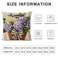 thumbnail image 5 of FUMJ Spring Pillow Cover Hydrangeas Flower Spring Pillow Cases for Home Bed Holiday Farmhouse Outdoor Decoration Floral Purple Throw Pillow Cases for Sofa Couch Cushion, 5 of 5