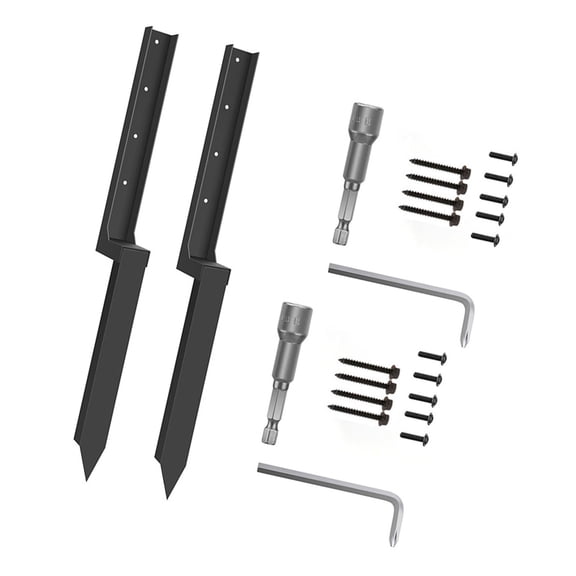 Thickened Fence Post Repair Kits Fence Post Anchors Ground Spikes Heavy Duty Fence Post Repair Stakes for Wooden Fence