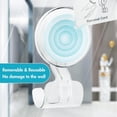 thumbnail image 4 of LUXEAR Suction Cup Hooks, 4 Pack Razor Holder Reusable Removable Waterproof Shower Hooks for Bathroom Livingroom Kitchen Towel Razor hanger, 4 of 9