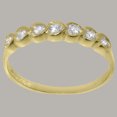 thumbnail image 3 of LBG British Made 14k Yellow Gold Cubic Zirconia Womens Eternity Ring - 33 size options - Size 5.5, 3 of 9