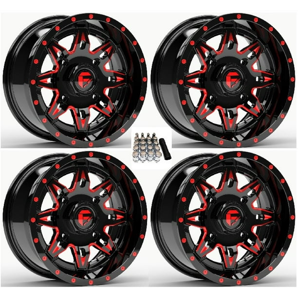 Fuel Lethal UTV Wheels Red/Black 14" Polaris RZR 1000 XP / Ranger XP