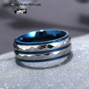 His and Hers Wedding Ring Sets Couples Rings Sterling Silver Wedding Engagement Ring Bridal Sets Mens Titanium Wedding Band