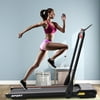 Xahpower 2.5HP Horizontally Foldable Electric Treadmill Motorized Running Machine,with 12 pre-set programs and AUX Port,240LBS,Black